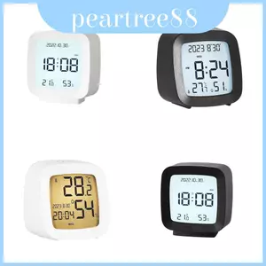 Đồng hồ Lcd mỏng báo thức với cảm biến nhiệt độ và màn hình tuần Sử dụng phòng ngủ cho
