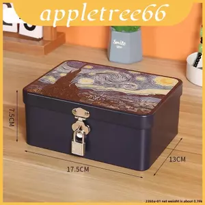Hộp lưu trữ đơn giản hiện đại có khóa cho bàn làm việc và trang điểm tổ chức văn phòng