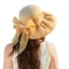 Mũ chống nắng mềm mại dành cho nữ có ruy băng bướm và hoa văn Polyester Phụ kiện mùa hè
