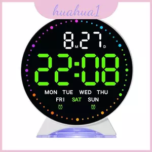 Đồng hồ Led kỹ thuật số báo thức có lịch và phát sáng ban đêm cho phòng ngủ và phòng khách