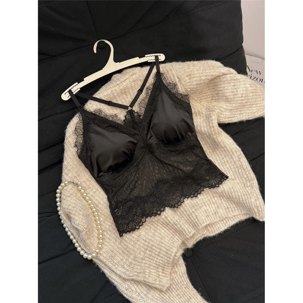 Tube Top Ren Lông Mi Phong Cách 2025 với Miếng Lót Ngực, Thiết Kế Slim Fit, Dễ Thích Hợp Mặc Bên Trong và Bên Ngoài