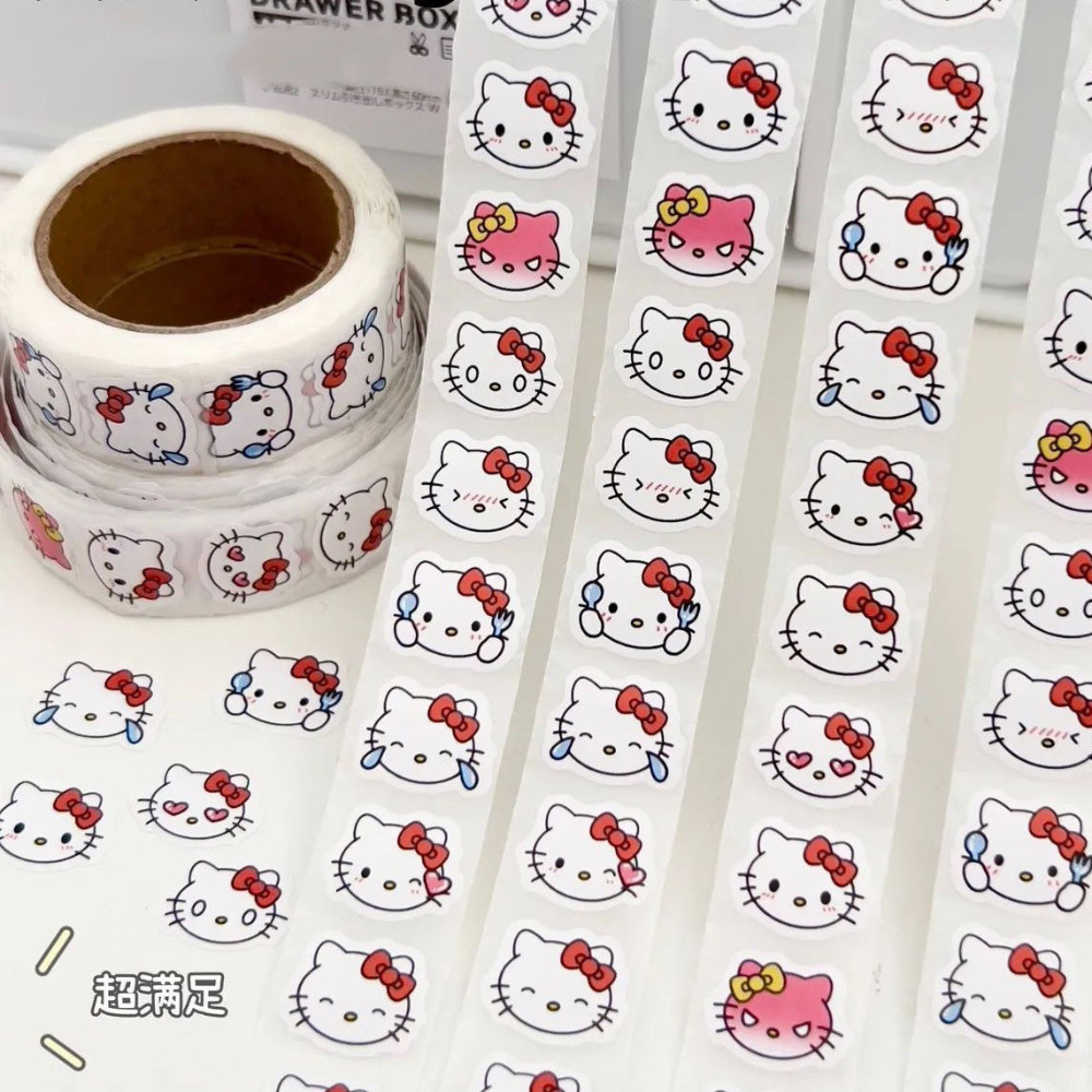 500 Sticker Trang Trí Hello Kitty Mini Dán Sách Vở, Decor Ốp, Bàn Học ...