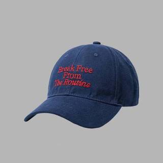 Mũ Bóng Chày Màu Trơn Thêu Nữ Mũ Bóng Chày Vintage Chữ Có Thể Điều Chỉnh Snapback Mũ Chống Nắng Nam Cổ Cong Mái Vòm Vịt Lưỡi Mũ