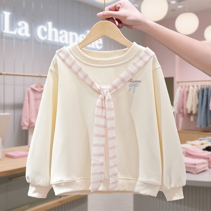 cô gái khăn choàng áo mùa xuân và mùa thu phong cách mới lớn trẻ em áo đa năng mùa thu phong các