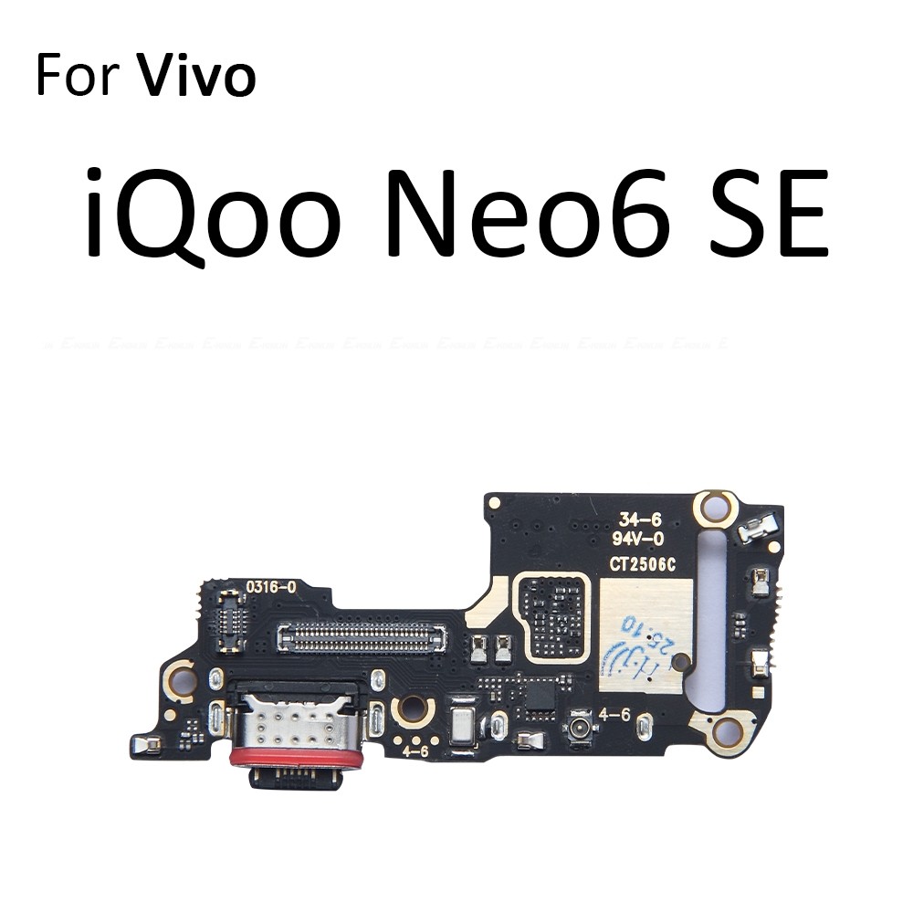 Đế Sạc Cổng Sạc USB Cắm Ban Cáp Mềm Cho Vivo iQoo Neo6 SE Neo7 Racing Neo8 Neo9 Neo9S Neo10 Pro Plus Thay Thế Các Bộ Phận
