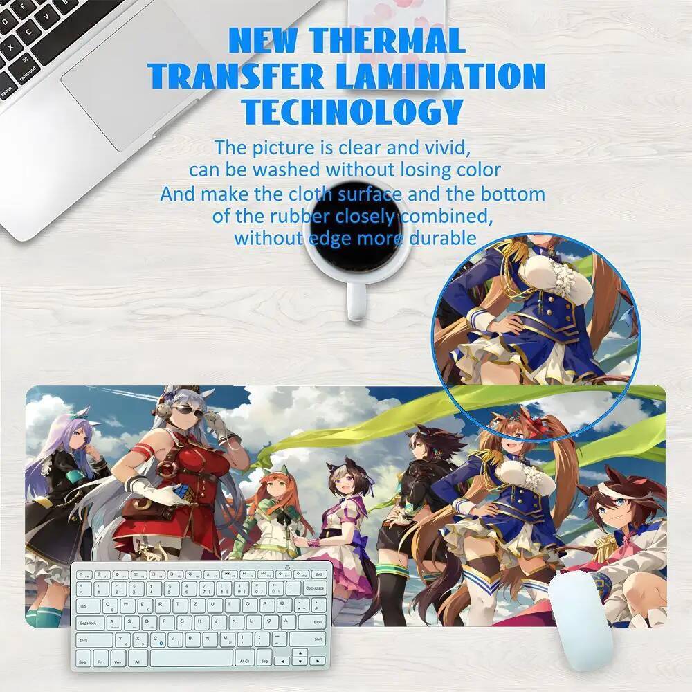 U-Uma Musume Pretty Derby Miếng Lót Chuột Chơi Game Chuyên Nghiệp Miếng Lót Chuột Chống Thấm Nước Chống Trượt Bàn Phím Thảm Kích Thước Lớn Để Bàn Pad