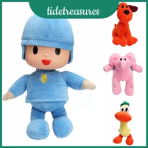 Bộ 4 Đồ Chơi Búp Bê Nhồi Bông Sang Trọng Pocoyo Elly Pato Loula Chất Lượng Cao Cấp Cho Trẻ Em