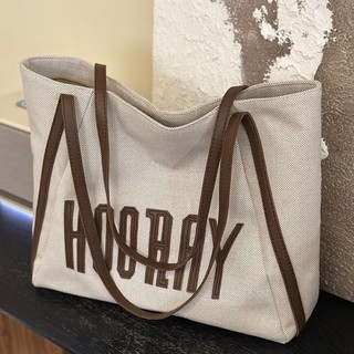 Túi tote vải canvas nữ dung tích lớn túi xách nữ cao cấp một vai thời trang mới sinh viên đại học đ
