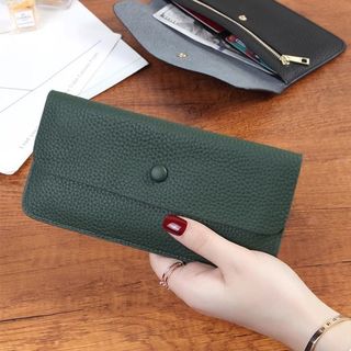 Monicoo Ví Họa Tiết Cao Cấp Nữ Thiết Kế Niche Dài Cảm Thấy Đơn Giản ins Phong Cách Ví Mỏng Ví Di Động