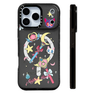 Phim Hoạt Hình Thủy Thủ Mặt Trăng Magic Wand Ốp Lưng Sạc Từ Tính Không Dây Tương Thích Cho IPhone 12 13 14 15 16 17Pro Max Cover17AIR Silicon Mềm Trong Suốt Ốp Lưng Chống Sốc