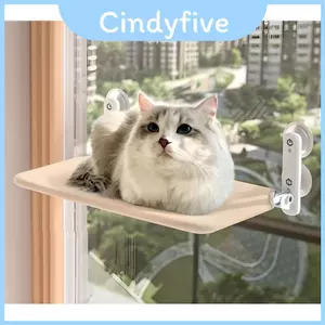 Giường mèo gắn cửa sổ có cốc hút để tắm nắng và ngủ thoải mái