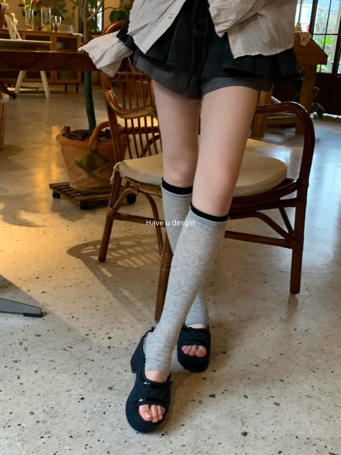 Tất bắp chân đôi nữ mỏng, hơi trong suốt phong cách Ballet và Hàn Quốc, phù hợp cho mùa hè
