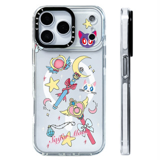 Phim Hoạt Hình Thủy Thủ Mặt Trăng Magic Wand Ốp Lưng Sạc Từ Tính Không Dây Tương Thích Cho IPhone 12 13 14 15 16 17Pro Max Cover17AIR Silicon Mềm Trong Suốt Ốp Lưng Chống Sốc