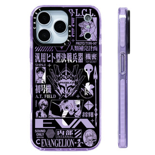 Evangelion Mẫu Kỷ Niệm 30 Năm Ốp Sạc Từ Tính Không Dây Tương Thích Cho IPhone 12 13 14 15 16 17 Pro Max Cover 17 AIR Silicone Mềm Trong Suốt Ốp Lưng Chống Sốc