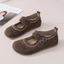Giày Birkenstocks đế phẳng cho nữ, giày lười kiểu cổ điển, giày lười Mary Jane đế mềm, giày chống t