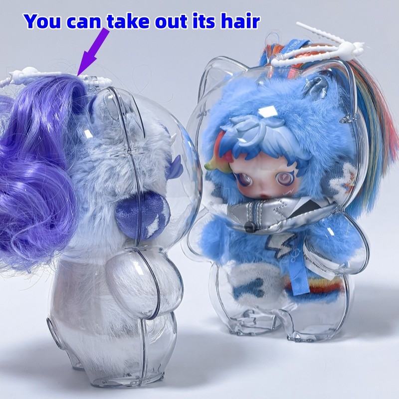 2 Chiếc HD Trong Suốt Dành Cho SKULLPANDA x My Little Pony Series Búp Bê Sang Trọng Chống Bụi Vỏ Bảo Vệ Acrylic Hộp Bảo Quản Phụ Kiện Mặt Dây Chuyền Búp Bê (KHÔNG CÓ DOLL)