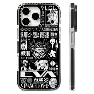 Evangelion Mẫu Kỷ Niệm 30 Năm Ốp Sạc Từ Tính Không Dây Tương Thích Cho IPhone 12 13 14 15 16 17 Pro Max Cover 17 AIR Silicone Mềm Trong Suốt Ốp Lưng Chống Sốc