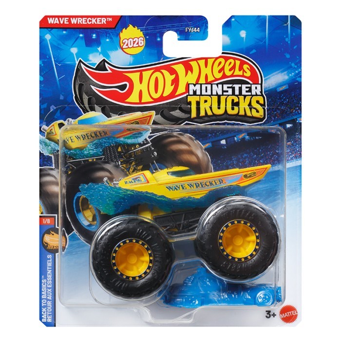 Mỹ Hot Wheels Hoang Dã Lớn Xe Đạp 26C Hợp Kim Quái Vật Hổ Cá Mập Bộ Xe Tải Trẻ Em Bé Trai Đồ Chơi FEJ44