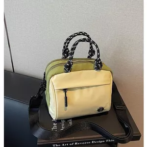 Ba lô Nylon Chống thấm nước Dung tích lớn Học sinh Schoolbag Cotton Lót Niche Design Ba lô