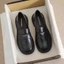 Giày loafer nữ jk đen 41 giày da nhỏ đế dày