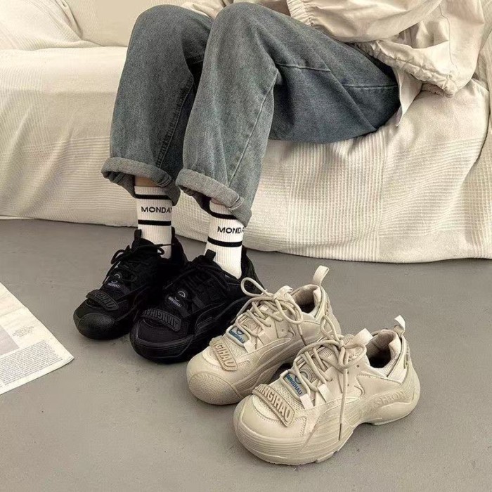 Giày đi bộ đường dài đế dày thoáng khí cho nữ, giày Forrest Gump, giày thể thao đa năng, giày thể t