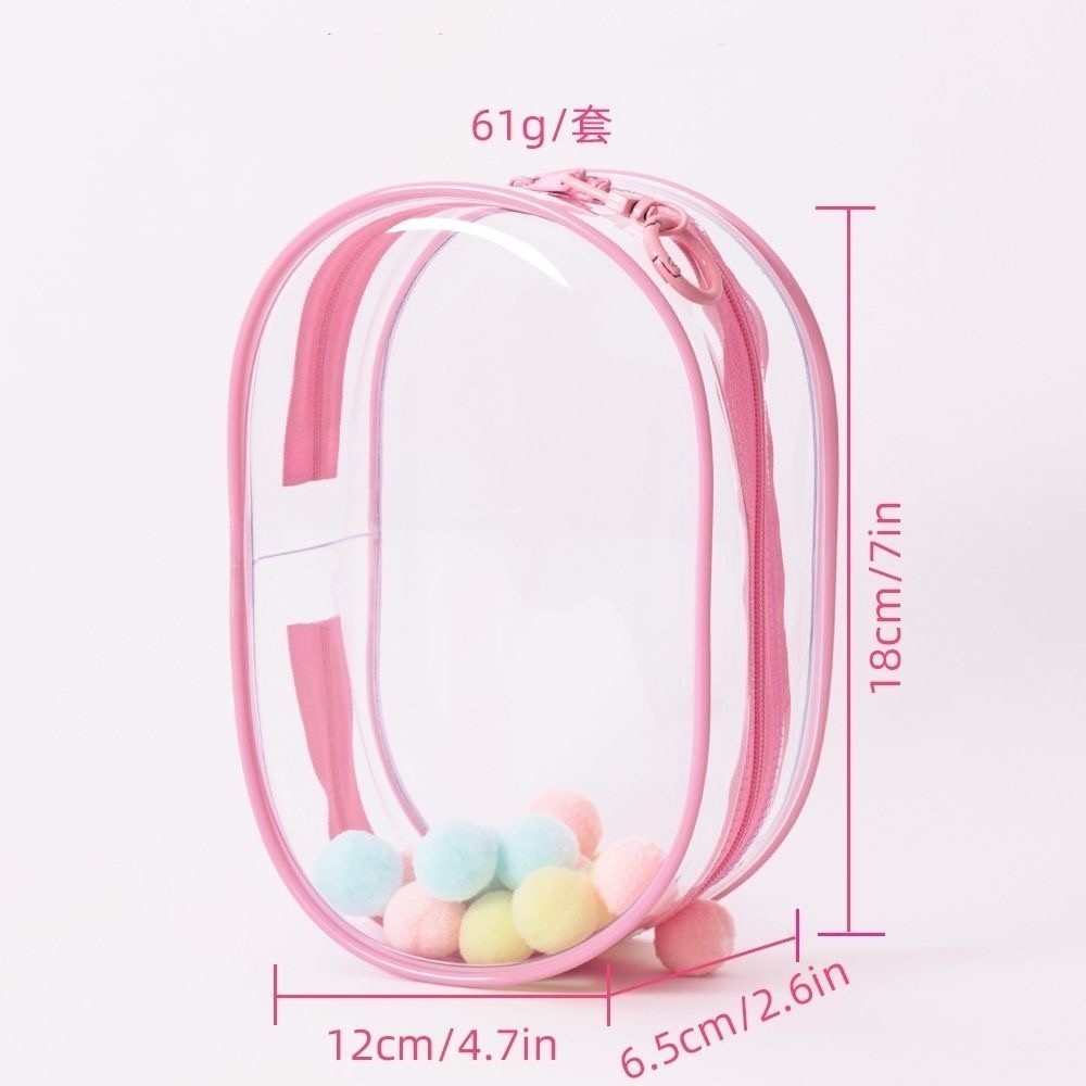 18CM HD Dành Cho SKULLPANDA Tất Cả Sang Trọng Series Đa Năng Trong Suốt Chống Thấm Nước Vỏ Bảo Vệ Búp Bê Sang Trọng Trong Suốt Hộp Bảo Quản Vinyl Hình Mặt Dây Chuyền Túi