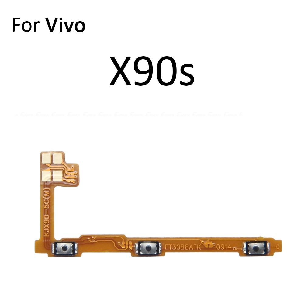 Tắt Tiếng Công Tắc Chìa Khóa Nguồn Ruy Băng Cho Vivo X90 X90s X80 X70 X60t Pro Plus Lite 5G Nút Âm Lượng Điều Khiển Cáp Mềm Thay Thế Các Bộ Phận