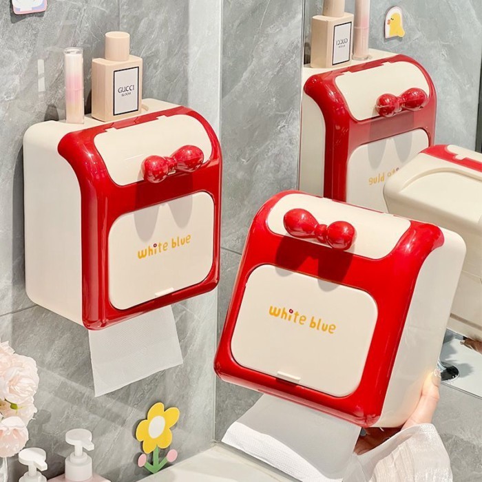 Hộp Giấy Vệ Sinh Đục Lỗ Vệ Sinh Khăn Giấy Chống Thấm Nước Hộp Giấy Phòng Tắm Giá Treo Tường