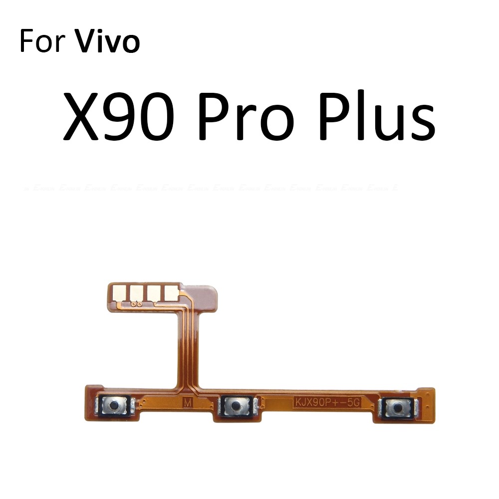 Tắt Tiếng Công Tắc Chìa Khóa Nguồn Ruy Băng Cho Vivo X90 X90s X80 X70 X60t Pro Plus Lite 5G Nút Âm Lượng Điều Khiển Cáp Mềm Thay Thế Các Bộ Phận