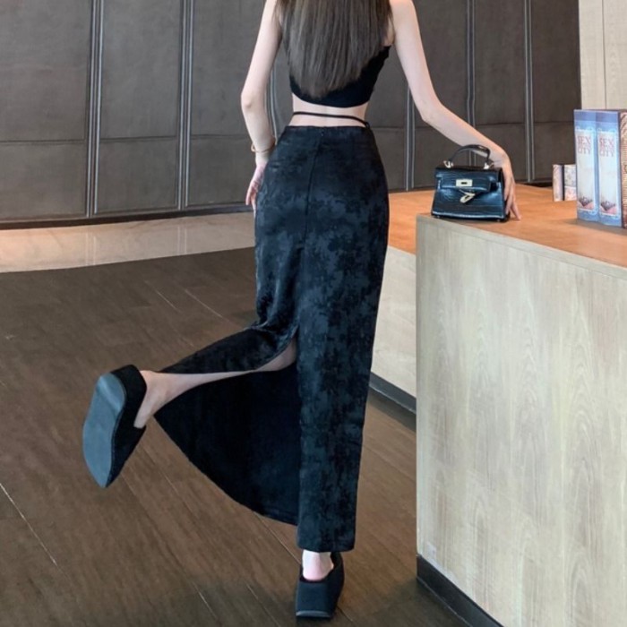 Váy Jacquard nữ phong cách Trung Hoa mùa hè, thiết kế cao cấp, dáng ôm, sang trọng