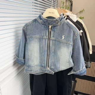 Áo khoác denim bé trai, áo khoác thời trang, giản dị cho trẻ trung và lớn, áo khoác đẹp