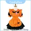 Váy dự tiệc Gothic vui nhộn kèm tạp dề và tất bí ngô