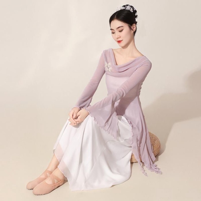 điệu nhảy cổ điển bướm hàng đầu tập múa hiện đại Trung Quốc gạc cơ thể