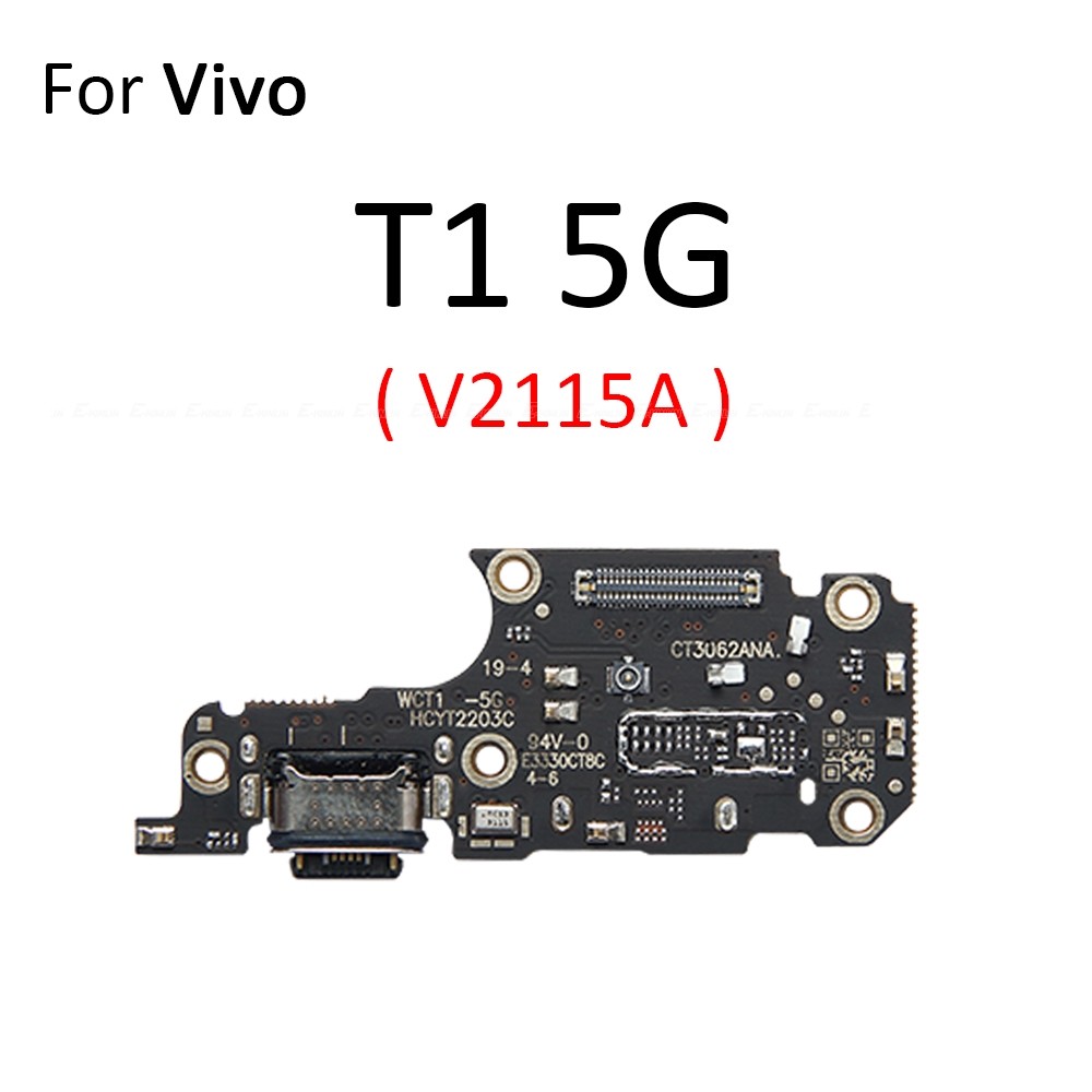 Đế sạc Cổng sạc USB Bảng cắm có micrô Cáp mềm cho Vivo T1 44W Pro T2 T2x T3 Lite Ultra T3x T4x Thay thế các bộ phận