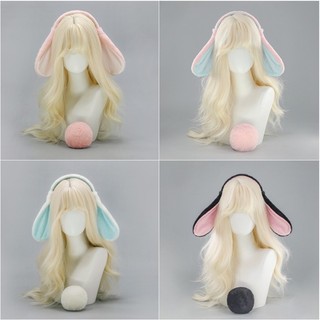 Mũ Thỏ Phục Sinh lolita Thỏ Tai Đuôi Bộ Sang Trọng Lop-Eared Tai Thỏ Headband