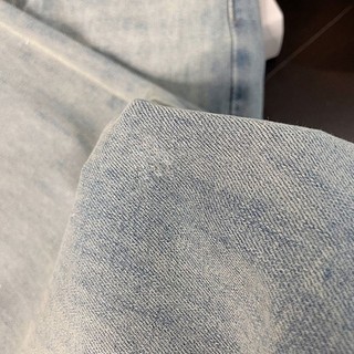 quần jeans ống loe siêu nhỏ mùa thu mỏng cạp cao giảm béo đơn giản quần ống loe màu sáng giặt
