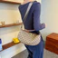 Túi đeo vai nữ thời trang mới Túi đeo chéo lưới phù hợp thông thường Túi vải Nylon chống thấm nước dung tích lớn