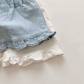 bé gái mùa hè mỏng quần short bé gái thời trang ren nóng quần trẻ em mặc nấm thường ngày bé gái