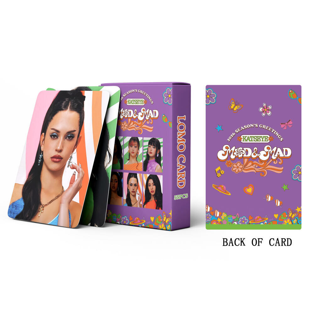 LINXX 55 CÁI KATSEYE Lomo Cards Độc quyền MOD và MAD Series Kpop Girl Group Fan Collection Premium Photocards Hàng hóa Quà tặng ngày lễ cho người hâm mộ Văn hóa sưu tập được trân trọng