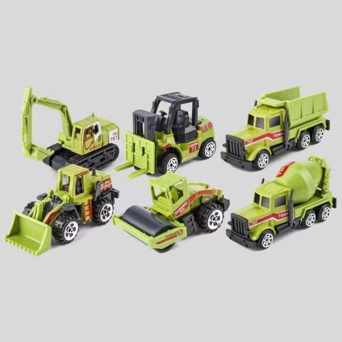 Mô Phỏng Hợp Kim Trượt Mini Kỹ Thuật Nhỏ Xe Máy Xúc Xe Máy Xúc Đường Con Lăn Đổ Đồ Chơi Trẻ Em Quà Tặng Sinh Nhật