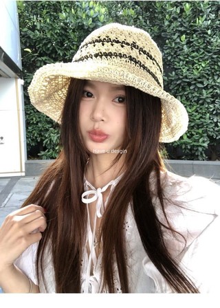 Mũ nữ thoáng khí phong cách Hàn Quốc, phù hợp cho mùa xuân-hè và bảo vệ chống nắng khi đi biển