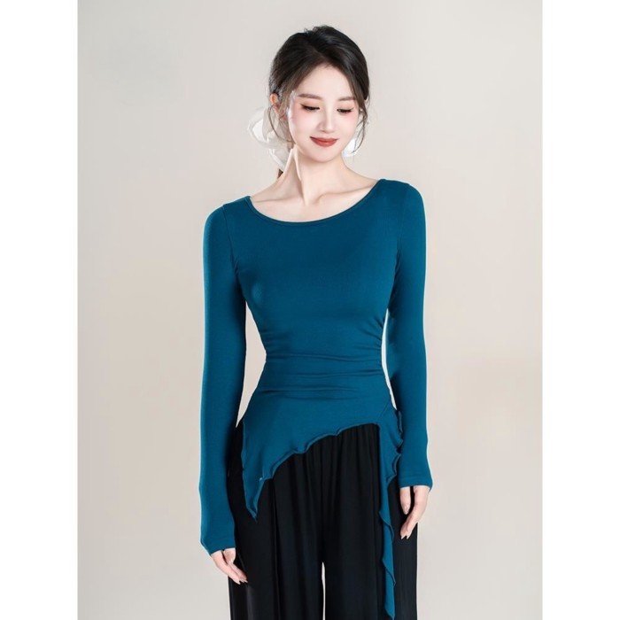 hiện đại tập nhảy quần áo dài tay Modal áo nữ trưởng thành của cơ thể phù hợp với mùa thu khiêu