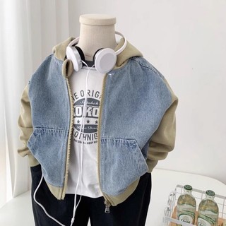 Áo jacket denim trẻ em Hàn Quốc thư giãn dễ phối