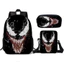 Bộ ba lô giáo dục Venom Kids Hộp cơm trưa và hộp đựng bút chì cho học sinh
