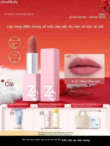 (Date mới) Son môi Za Silky Soft Mist dành nữ, giá cả phải chăng học sinh, lì, son bùn, không gây k