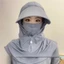 Mũ chống nắng mùa hè dành cho nữ có tấm chắn mặt và phụ kiện chống nắng Uv dây rút