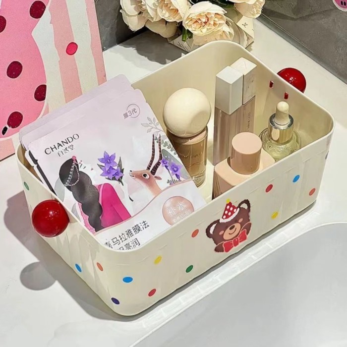 Hộp đựng máy tính để bàn Hộp đựng mỹ phẩm dung tích lớn Đồ lặt vặt Hộp văn phòng phẩm Snack Tid