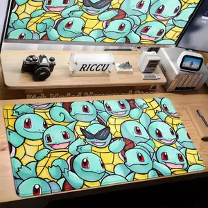 HD Bàn Phím Chơi Game Thảm Laptop Nhật Bản Mát Anime Miếng Lót Chuột XXL P-pokine Để Bàn Thảm PC Squirtles Game Thủ Tủ Mở Rộng Mousepad Thảm