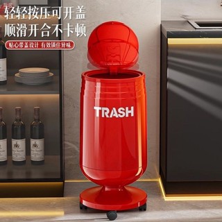 Order💯 Thùng rác gia dụng mới phòng khách phòng bếp phòng ngủ dung tích lớn có bánh xe có nắp lật thùng rác