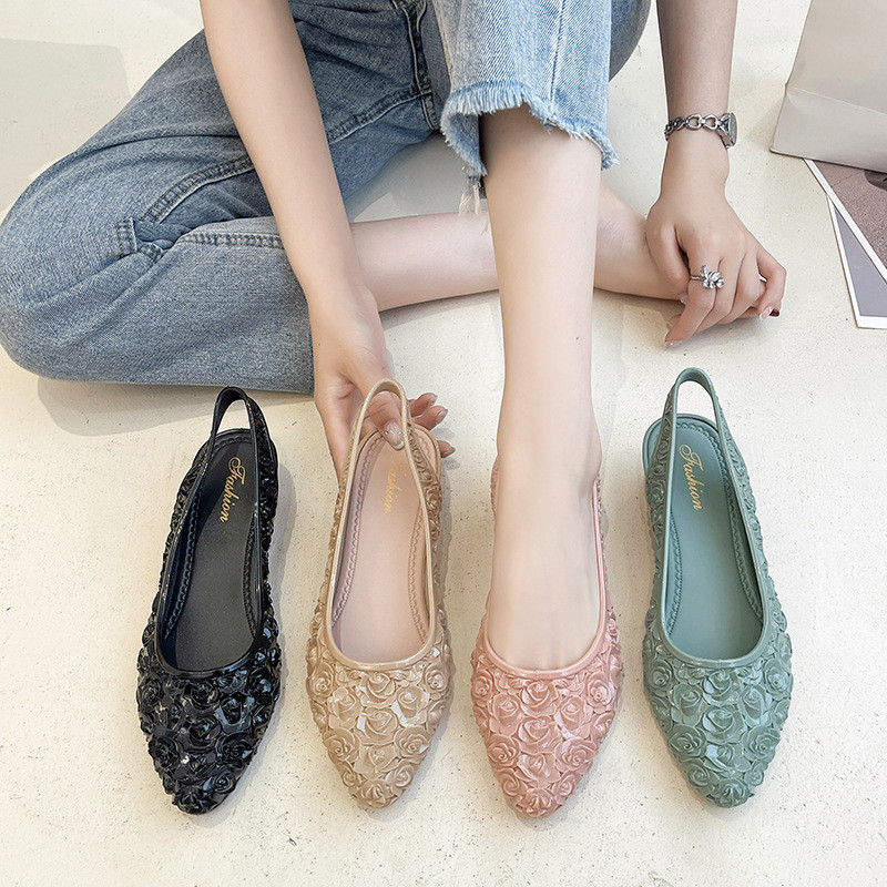 Giày Sandal Nữ Mũi Nhọn Mùa Hè Dép Phong Cách Mới